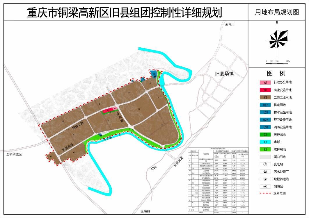 重庆市铜梁区规划和自然资源局关于公开征求铜梁高新区旧县组团控制性