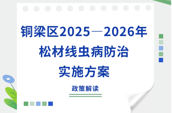 【图片解读】《铜梁区2025—2026年松材线虫病防治实施方案》