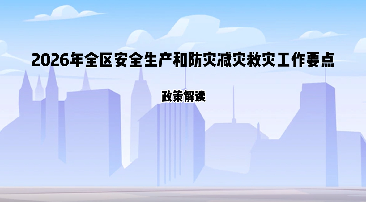 【视频解读】《2026年全区安全生产和防灾减灾救灾工作要点》